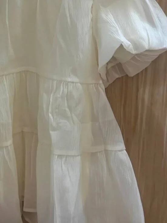 White Cute Blouse - Picture 3 of 3